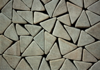 Плитка тротуарная из песчаника «Мозаика колотая, окатанная» серо-коричневая