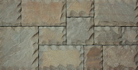 Плитка из песчаника «Кратная 5-ти рустованная» серо-коричневая